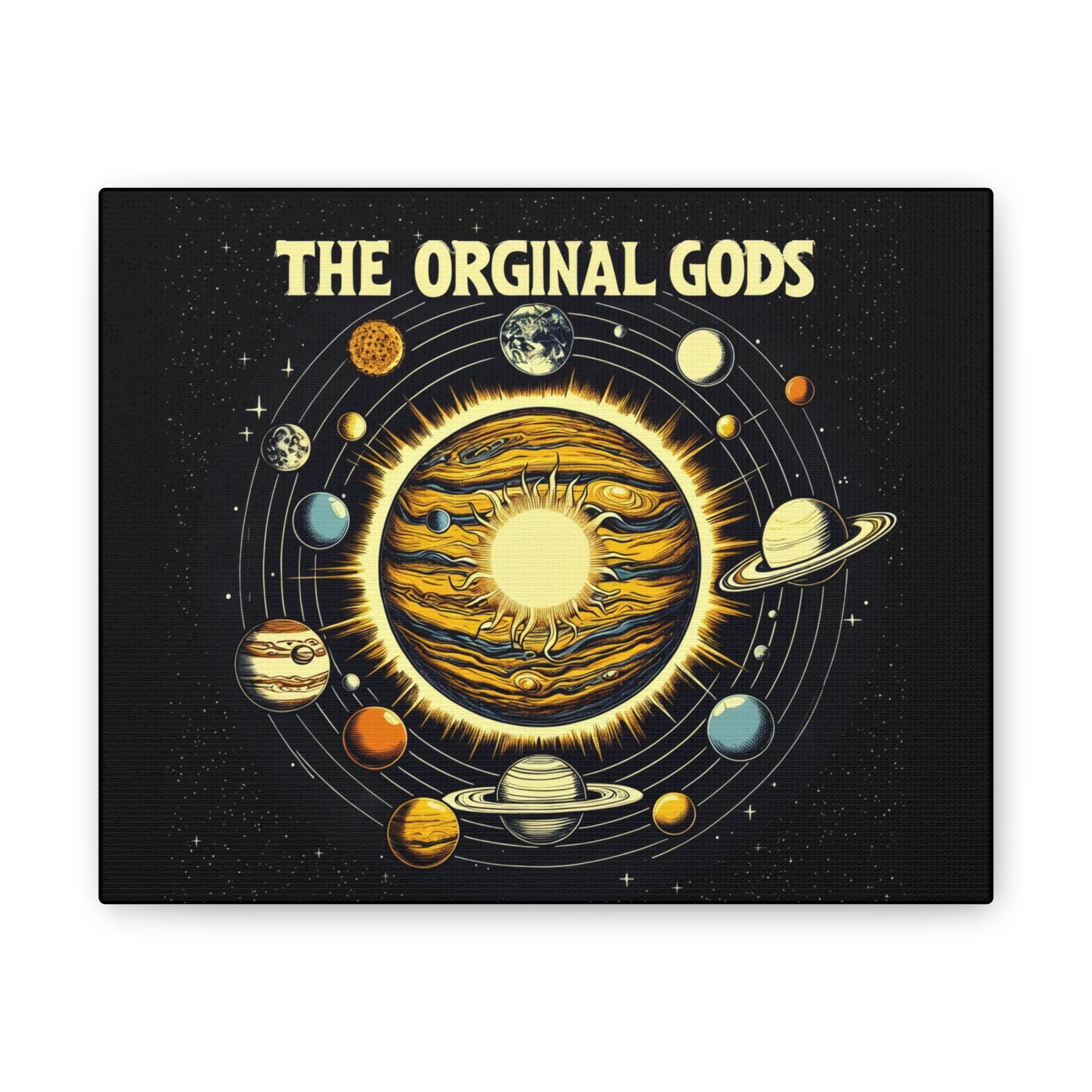 "The Original Gods" Canvas Wall Art — Classic Planetary Picture